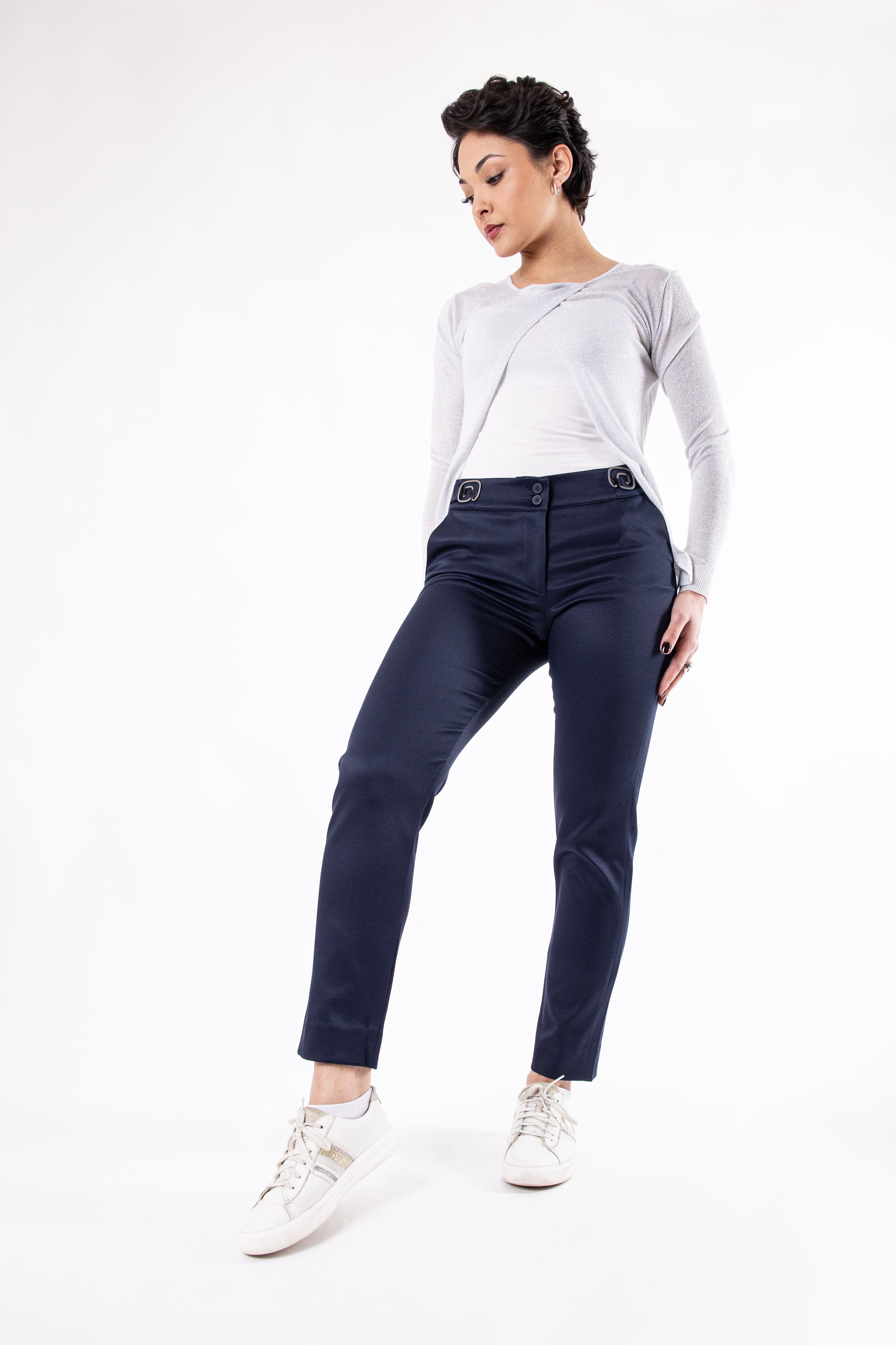 Pantalon Cyrène Bleu Marine