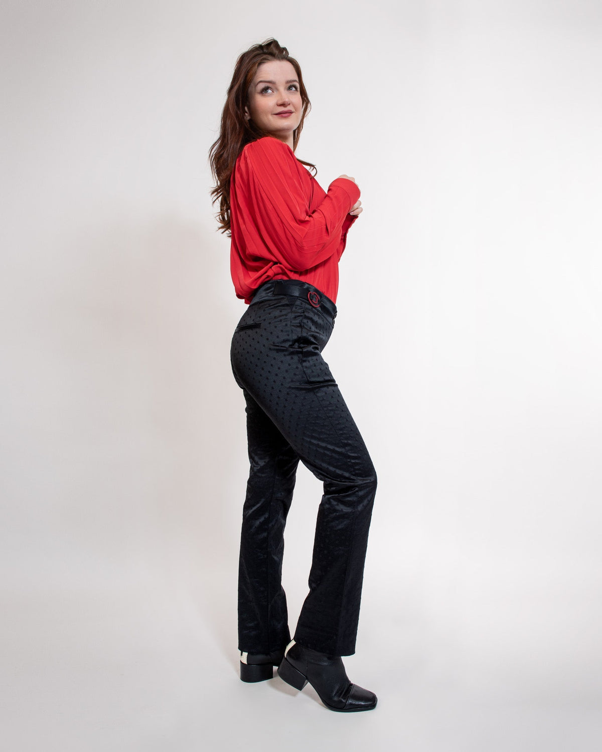 Pantalon droit à pois - ISIS