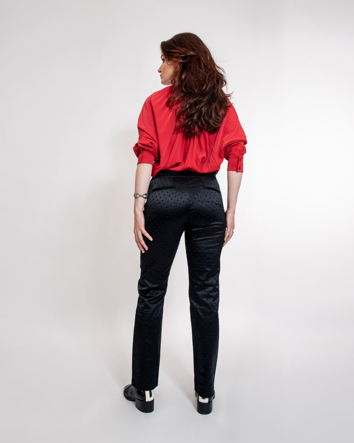 Pantalon droit à pois - ISIS