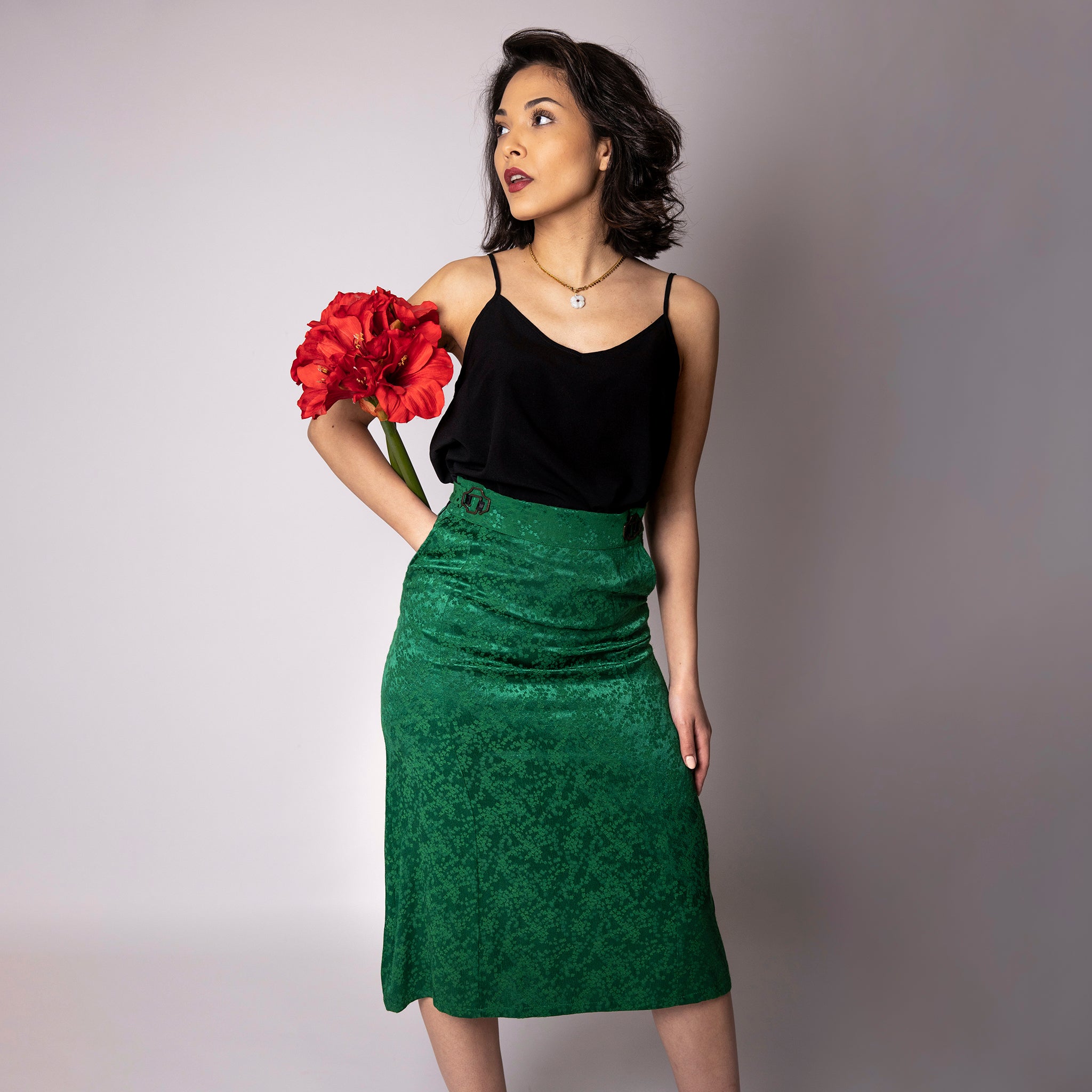 Jupe Flora Verte