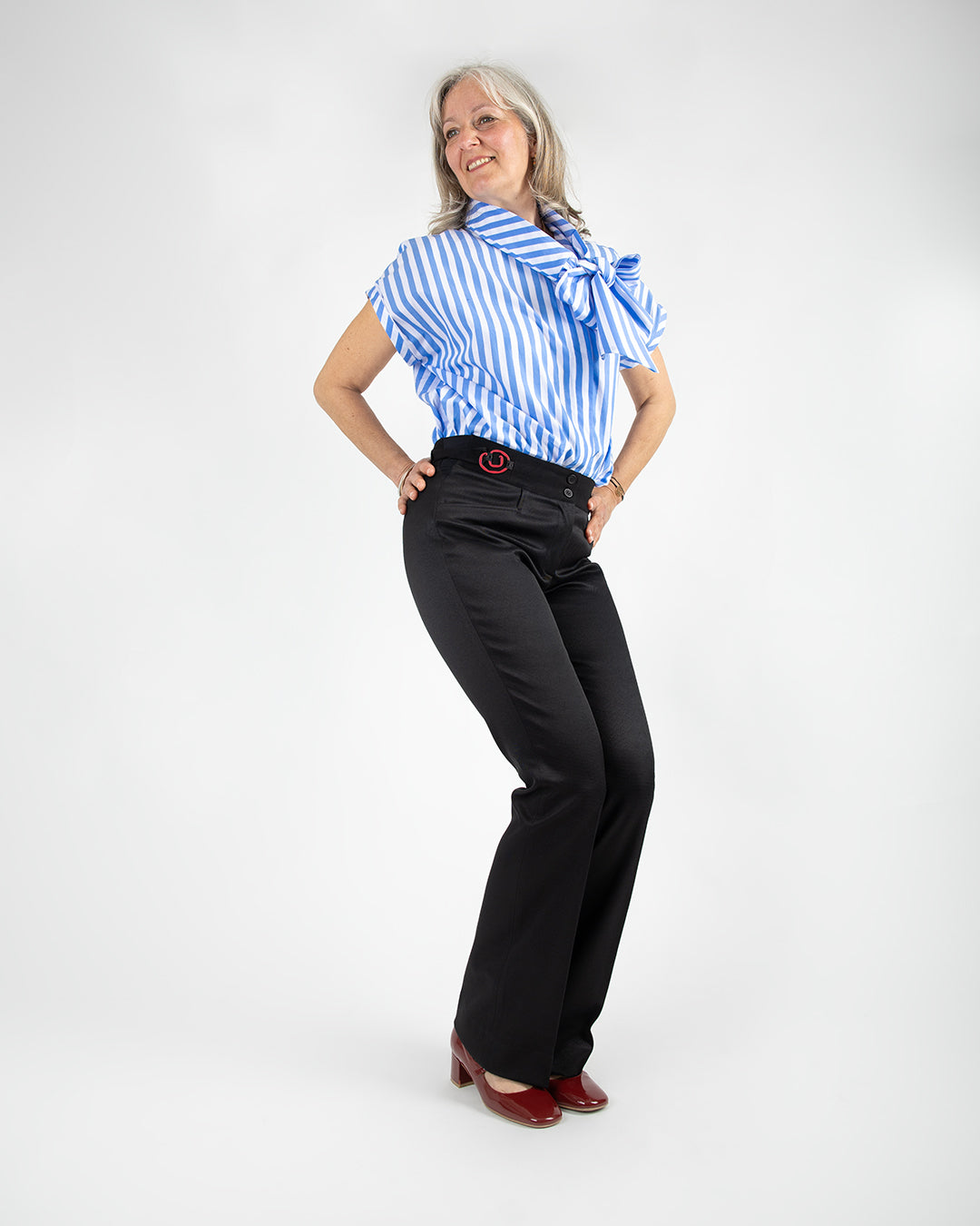 Pantalon flare noir - FREYJA