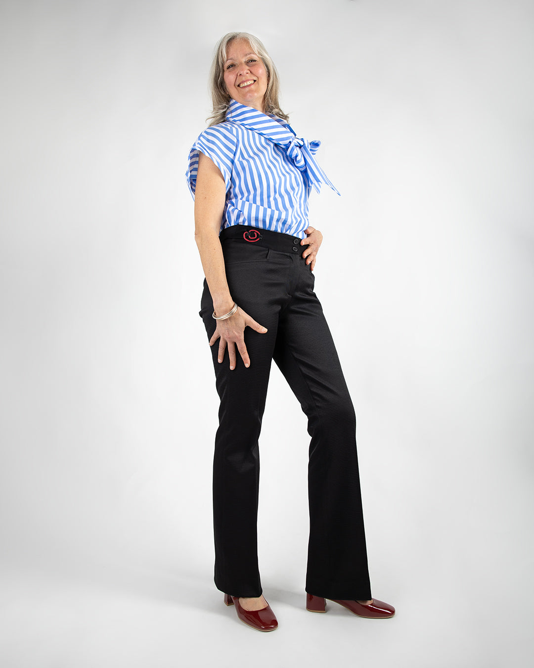 Pantalon flare noir - FREYJA