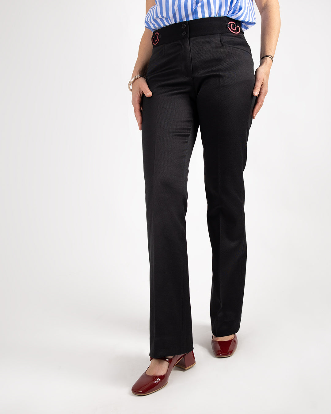 Pantalon flare noir - FREYJA
