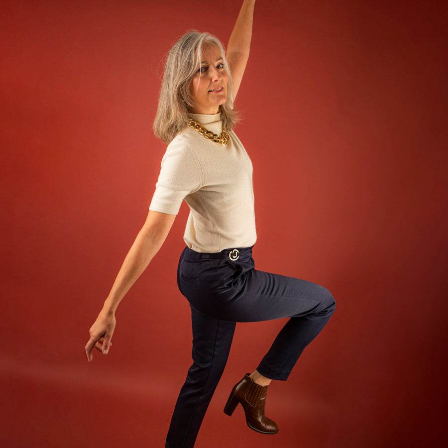 Pantalon Cyrène Bleu Marine
