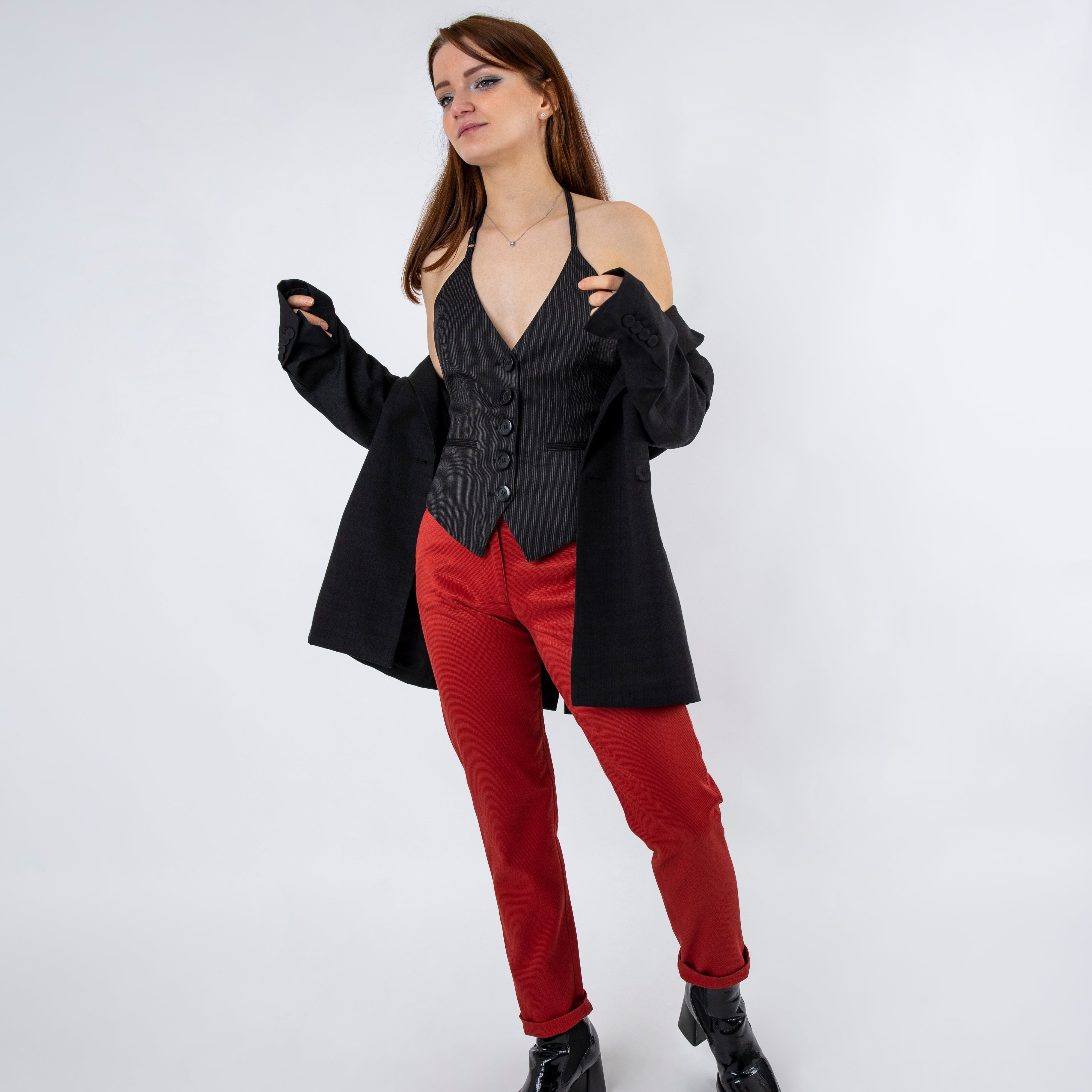 Pantalon Cyrène Grenat