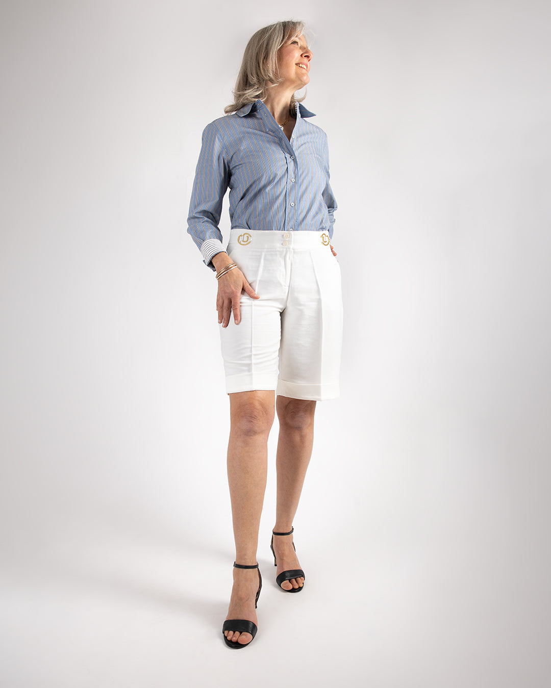 Bermuda ASUR Diana blanc ivoire confortable