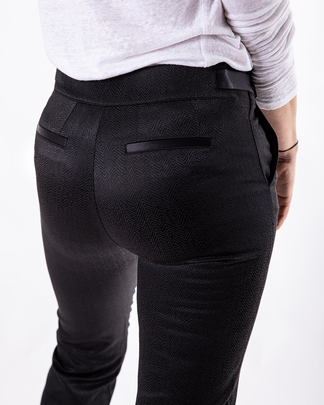 Pantalon cigarette chevron éclat - CYRÈNE